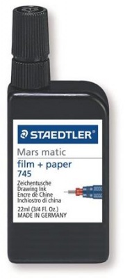 Tustinta, 22 ml, STAEDTLER "Mars® Matic 745 M", fekete