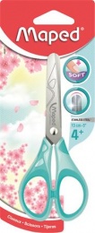 Olló, iskolai, 13 cm, MAPED "Essential Soft Pastel", vegyes pasztell színek